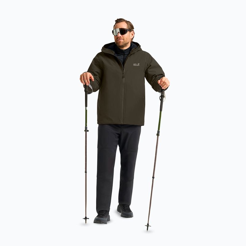 Pánska zateplená bunda Jack Wolfskin Wisper Ins obsidian moss 2
