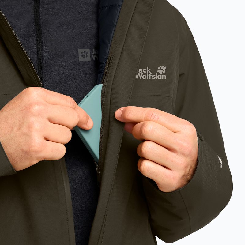 Pánska zateplená bunda Jack Wolfskin Wisper Ins obsidian moss 4