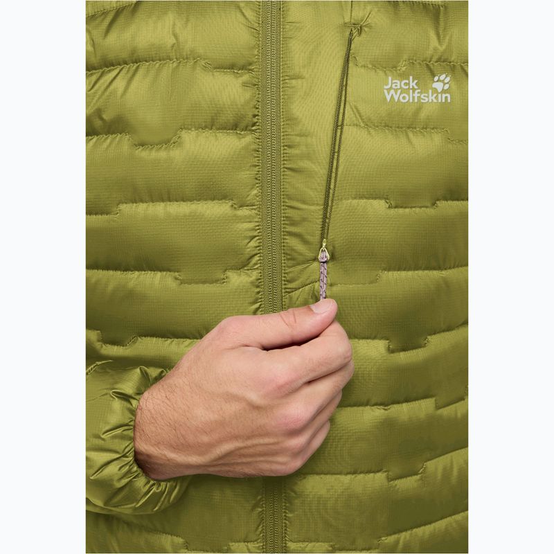 Pánska páperová bunda Jack Wolfskin Passamani Down Hoody khaki green 3