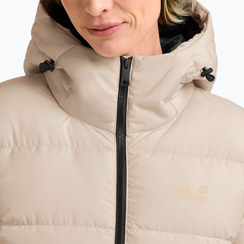 Dámsky páperový kabát Jack Wolfskin Frozen Palace Coat oyster 4