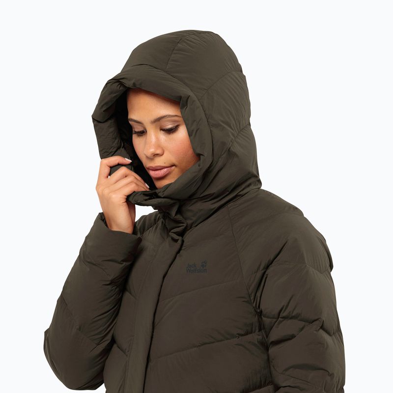 Dámsky páperový kabát Jack Wolfskin Marienplatz Coat obsidian moss 3