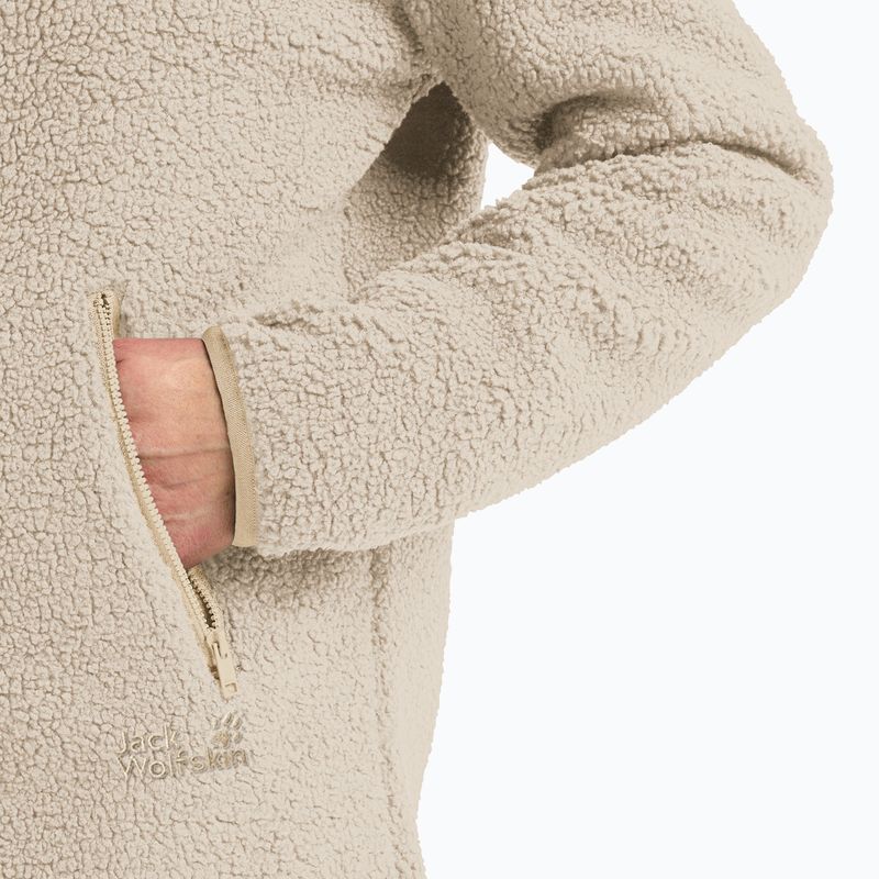 Dámska fleecová mikina Jack Wolfskin High Curl Coat oyster 4