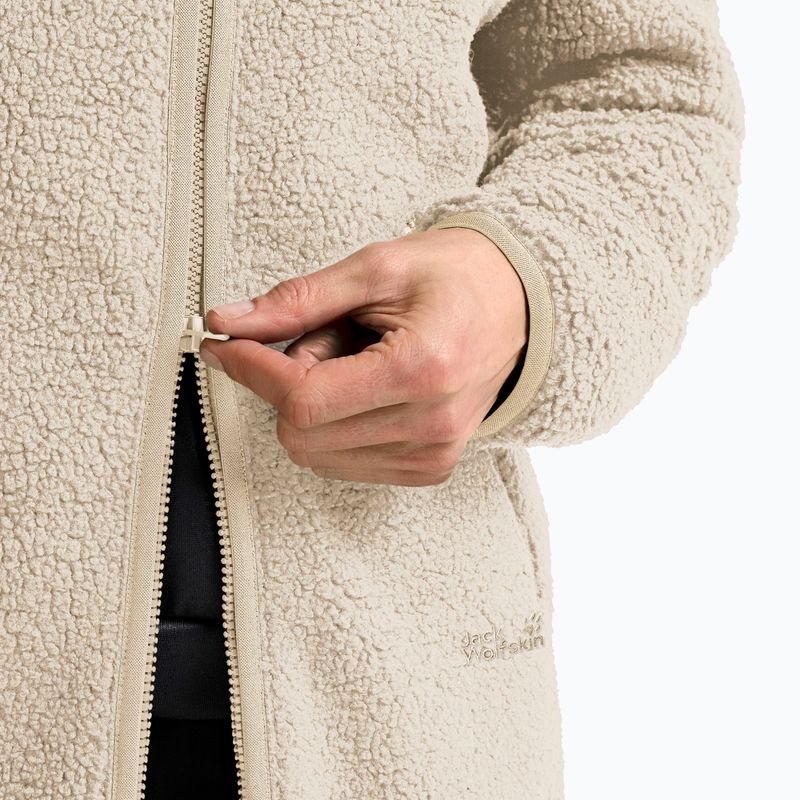 Dámska fleecová mikina Jack Wolfskin High Curl Coat oyster 5
