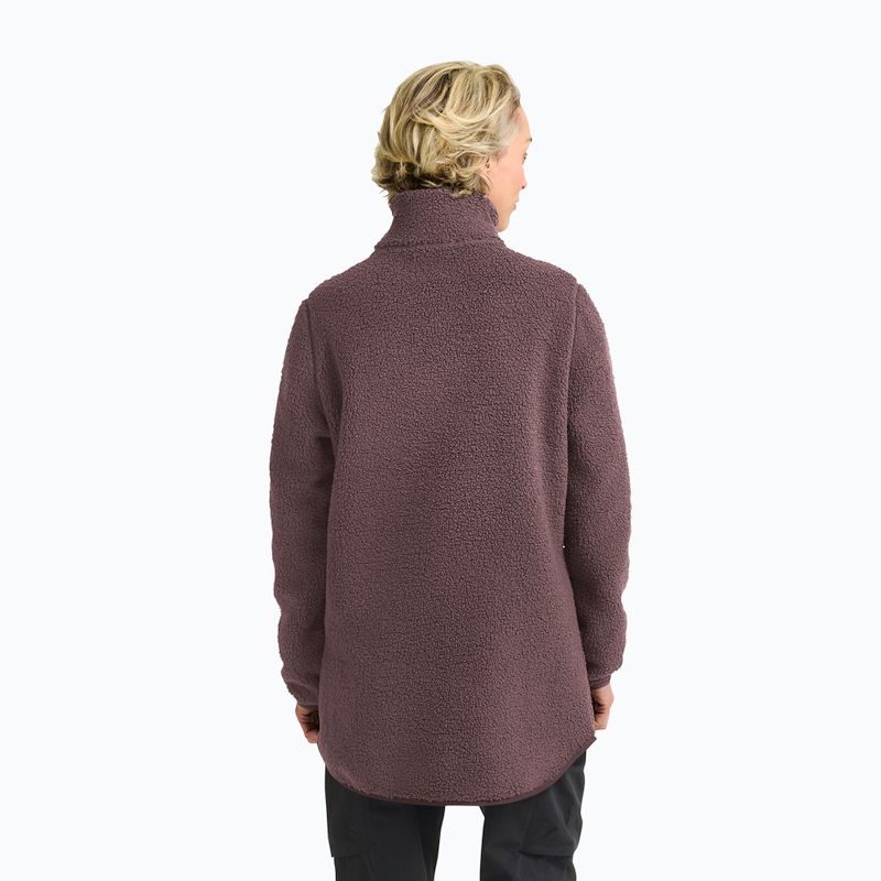 Dámska fleecová mikina Jack Wolfskin High Curl Coat sheer plum 3