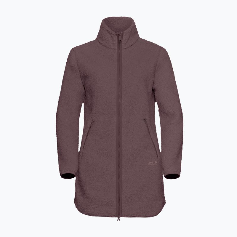 Dámska fleecová mikina Jack Wolfskin High Curl Coat sheer plum 7