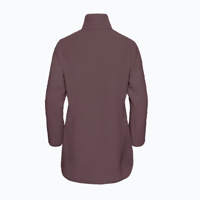 Dámska fleecová mikina Jack Wolfskin High Curl Coat sheer plum 8