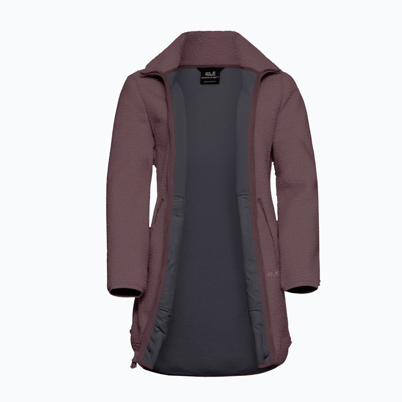 Dámska fleecová mikina Jack Wolfskin High Curl Coat sheer plum 9