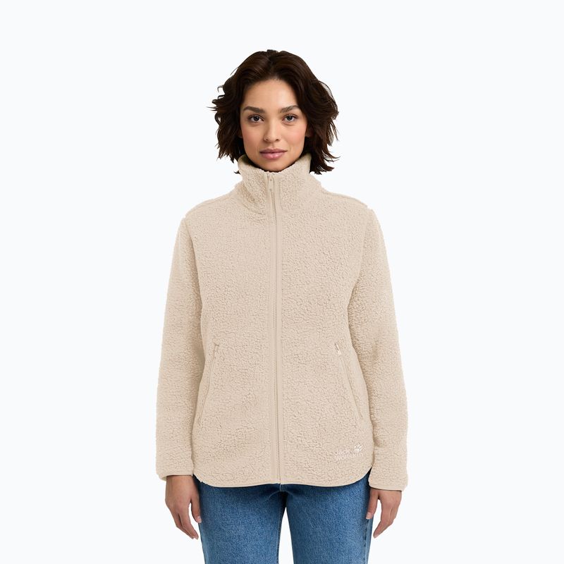 Dámska fleecová mikina Jack Wolfskin High Curl oyster