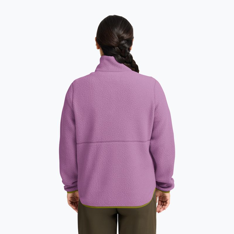 Dámska fleecová mikina Jack Wolfskin Lite Curl Full Zip vivid orchid 3