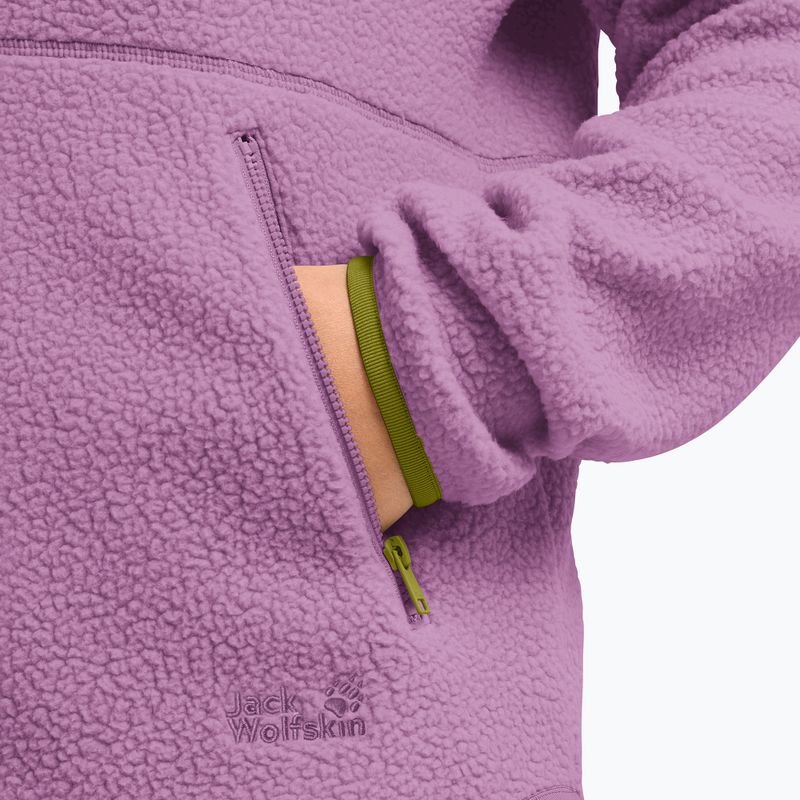 Dámska fleecová mikina Jack Wolfskin Lite Curl Full Zip vivid orchid 5