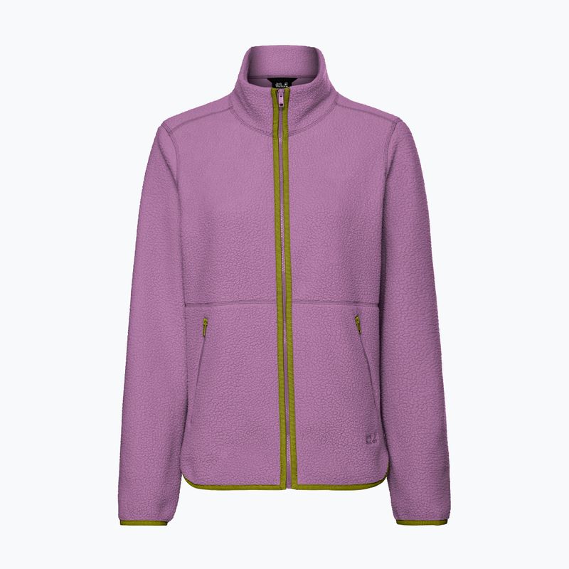 Dámska fleecová mikina Jack Wolfskin Lite Curl Full Zip vivid orchid 7
