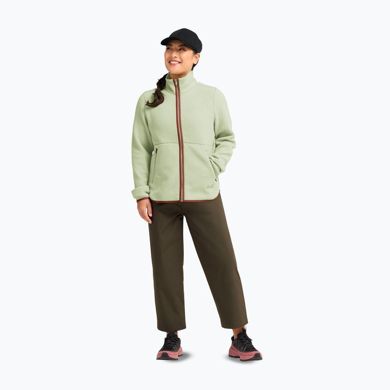 Dámska fleecová mikina Jack Wolfskin Lite Curl Full Zip melon 2