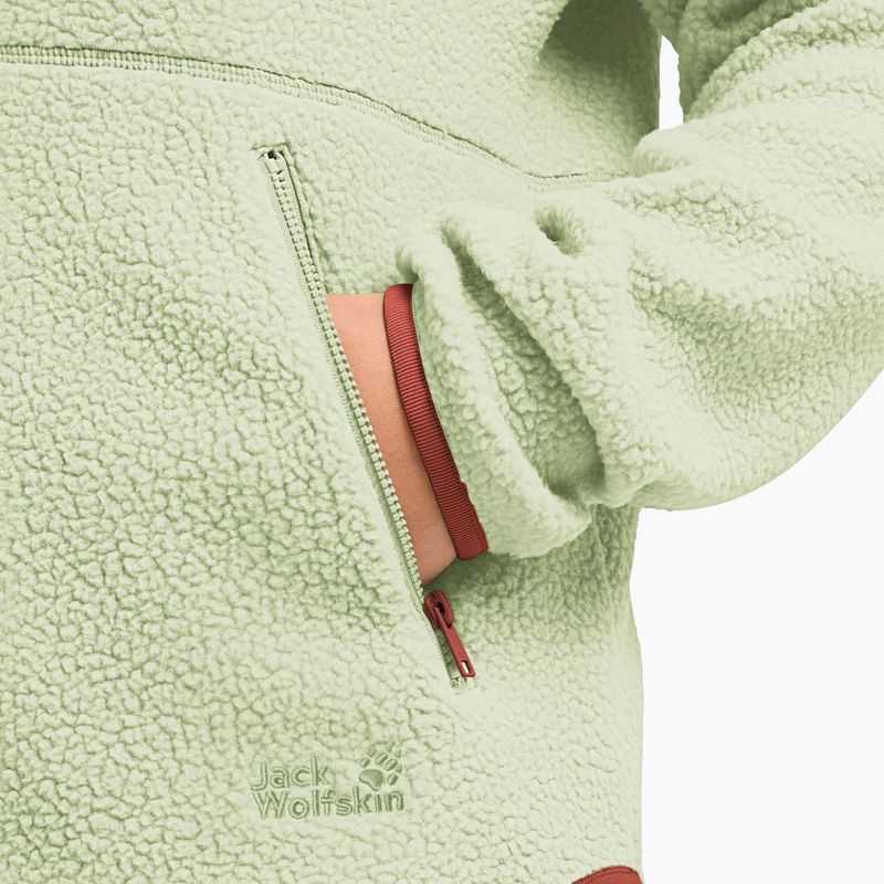 Dámska fleecová mikina Jack Wolfskin Lite Curl Full Zip melon 5