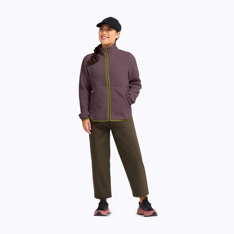 Dámska fleecová mikina Jack Wolfskin Lite Curl Full Zip sheer plum 2