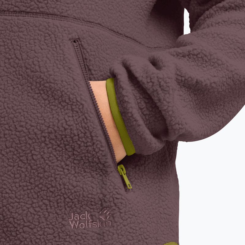 Dámska fleecová mikina Jack Wolfskin Lite Curl Full Zip sheer plum 5