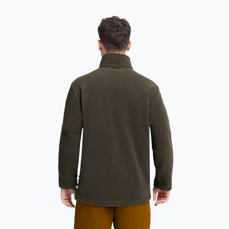 Pánska fleecová mikina Jack Wolfskin Taunus 200 Full Zip obsidian moss 3