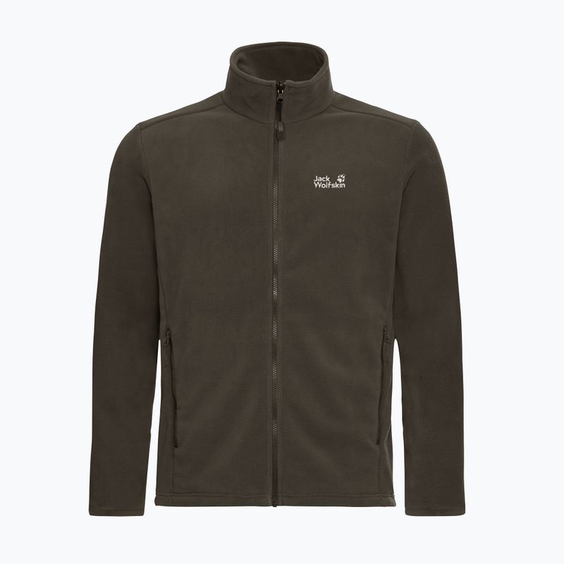 Pánska fleecová mikina Jack Wolfskin Taunus 200 Full Zip obsidian moss 7