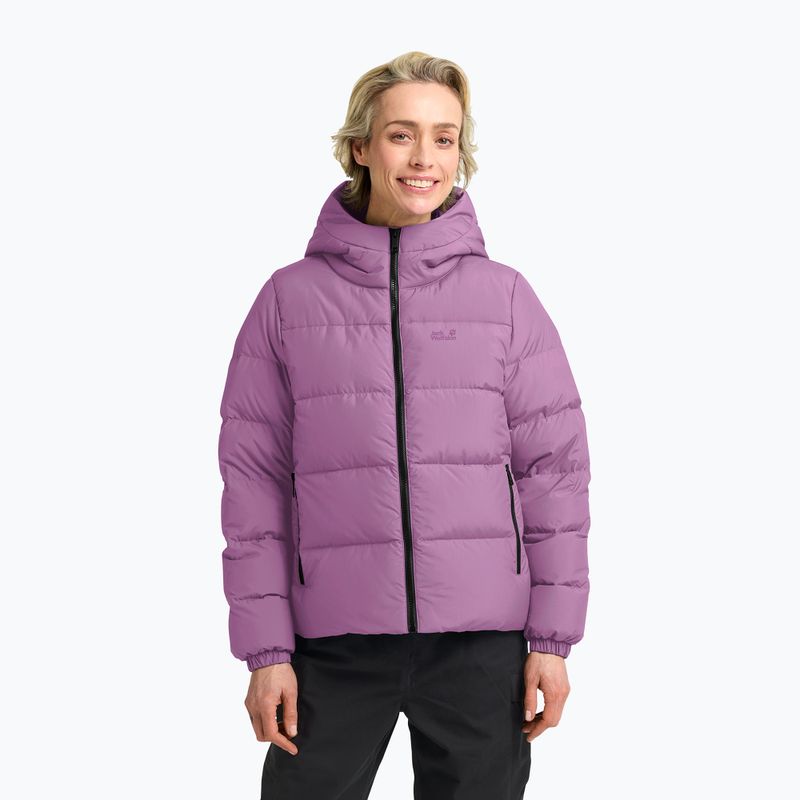 Dámsky páperový kabát Jack Wolfskin Frozen Palace vivid orchid