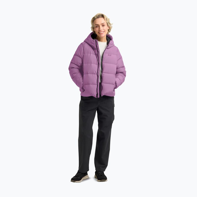 Dámsky páperový kabát Jack Wolfskin Frozen Palace vivid orchid 2