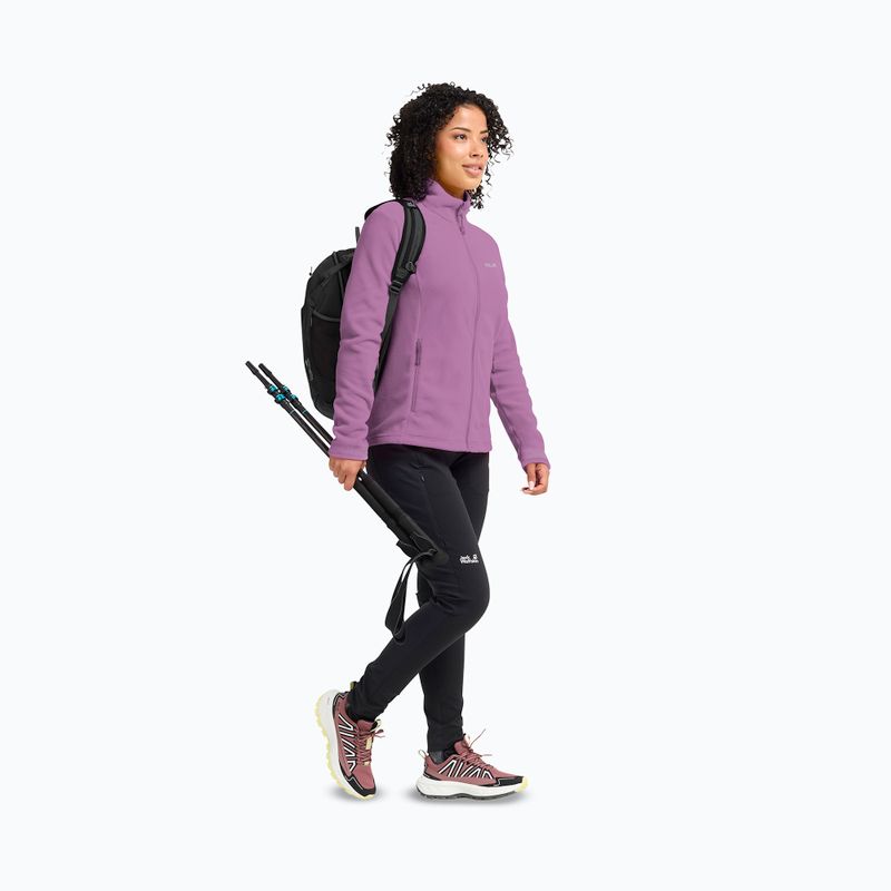 Dámska fleecová mikina Jack Wolfskin Taunus 100 Full Zip vivid orchid 2