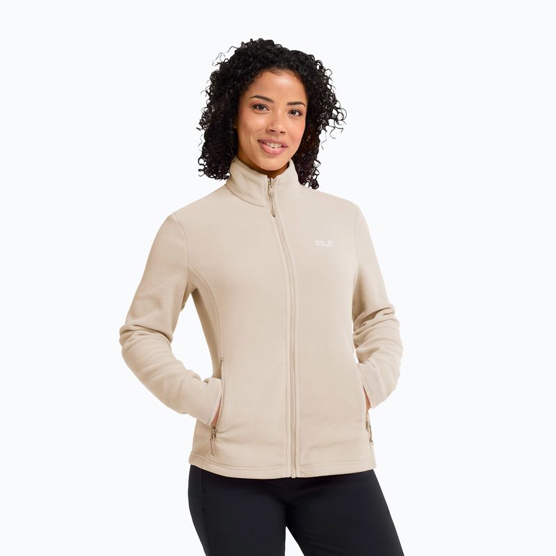 Dámska fleecová mikina Jack Wolfskin Taunus 100 Full Zip oyster