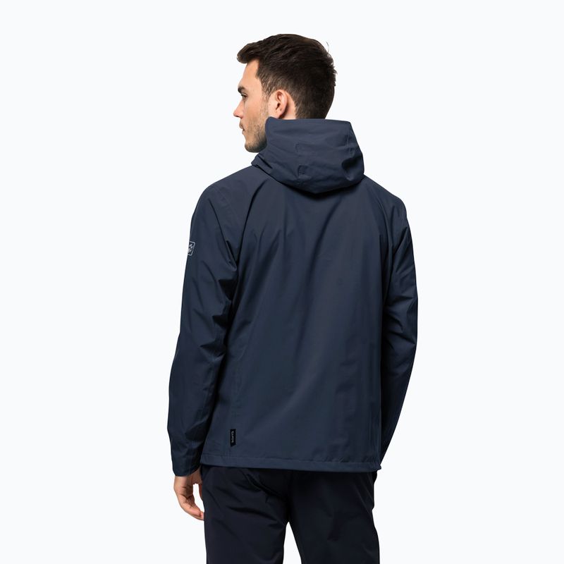 Jack Wolfskin pánska hardshelová bunda Pack & Go Shell navy blue 1111503_1010 2