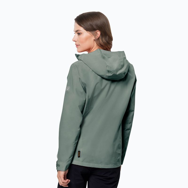 Dámska hardshellová bunda Jack Wolfskin Pack & Go Shell green 1111514_4311 2