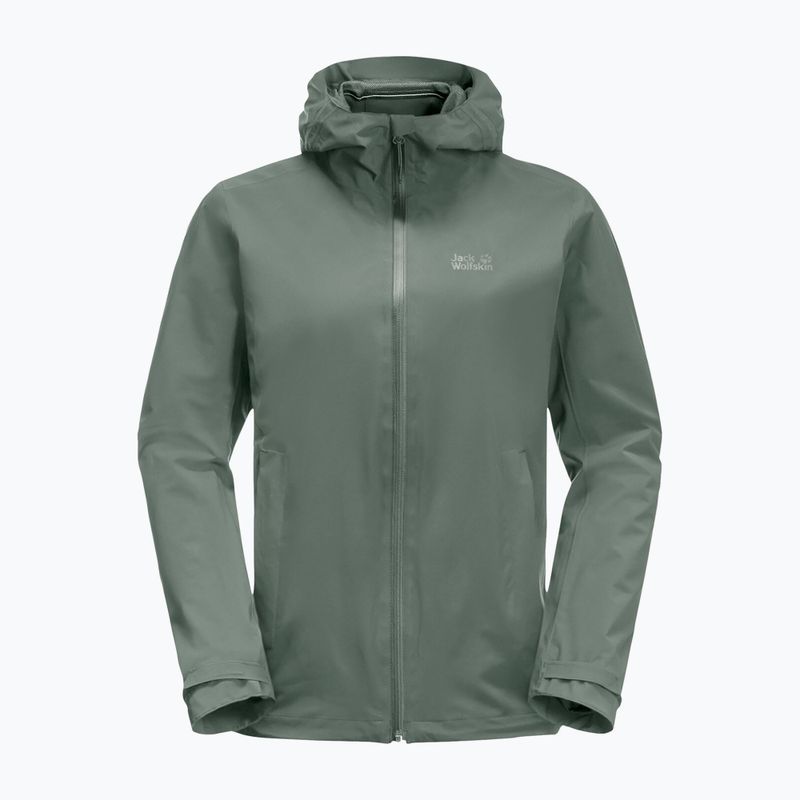 Dámska hardshellová bunda Jack Wolfskin Pack & Go Shell green 1111514_4311 7
