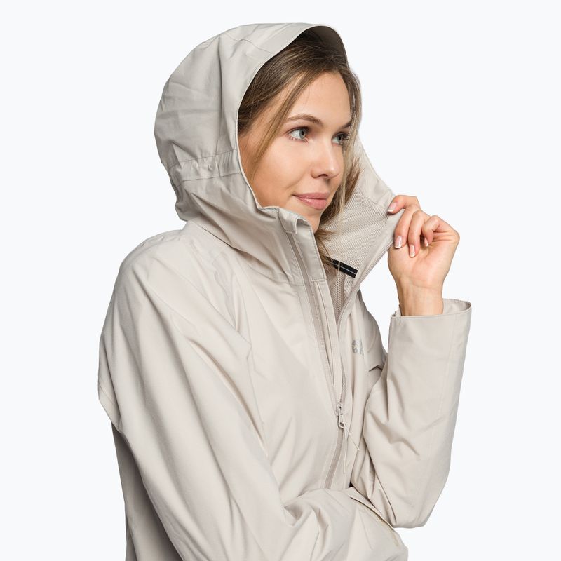 Jack Wolfskin dámska hardshellová bunda Pack & Go Shell sivá 1111514_6260 5