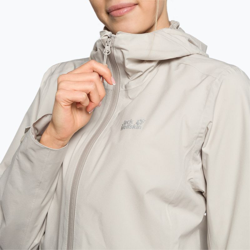 Jack Wolfskin dámska hardshellová bunda Pack & Go Shell sivá 1111514_6260 6