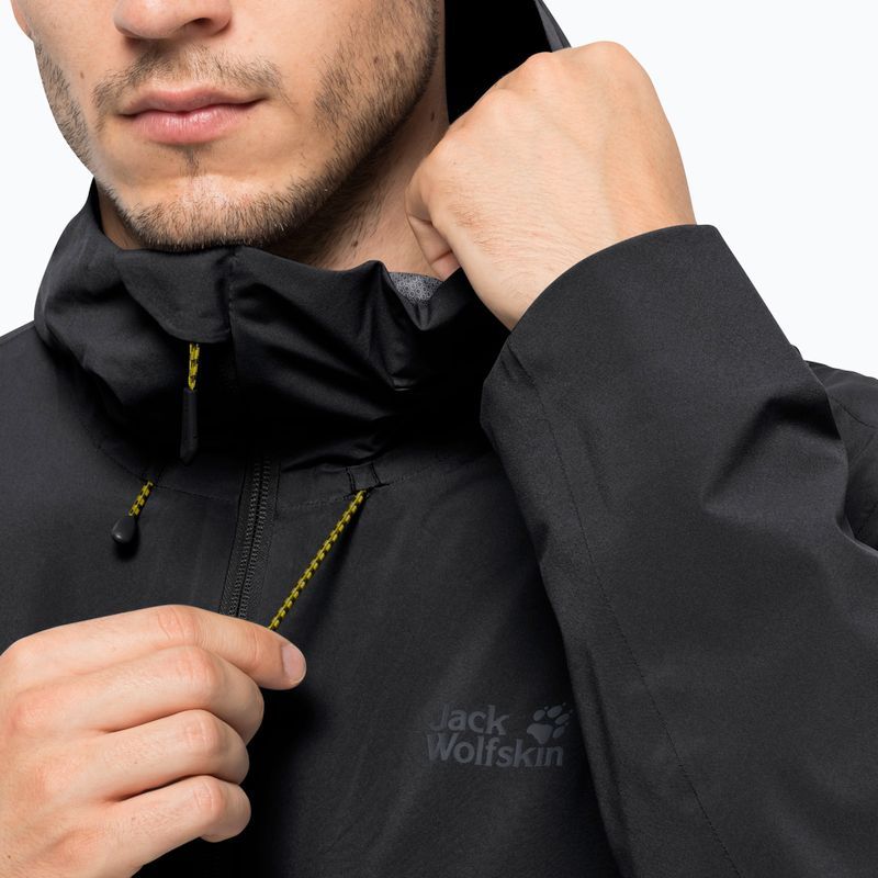 Jack Wolfskin pánska hardshelová bunda Highest Peak 2.5L čierna 1114961_6000 4