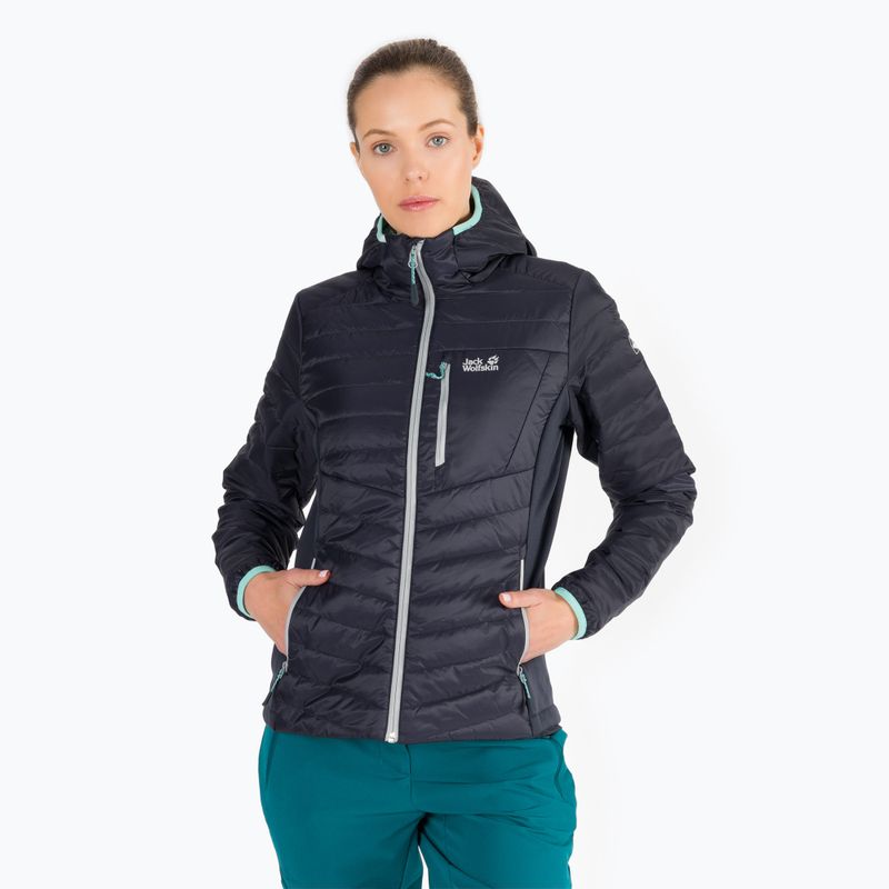 Dámska vetrovka Jack Wolfskin Routeburn sivá 1205425_1388