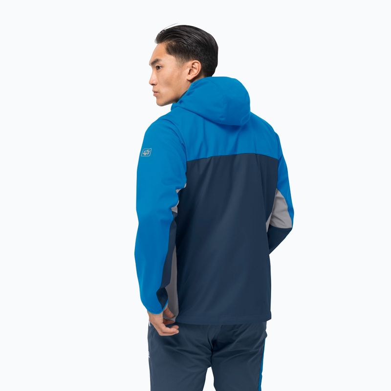 Jack Wolfskin Eagle Peak II pánska softshellová bunda modrá 1306911_1361 2