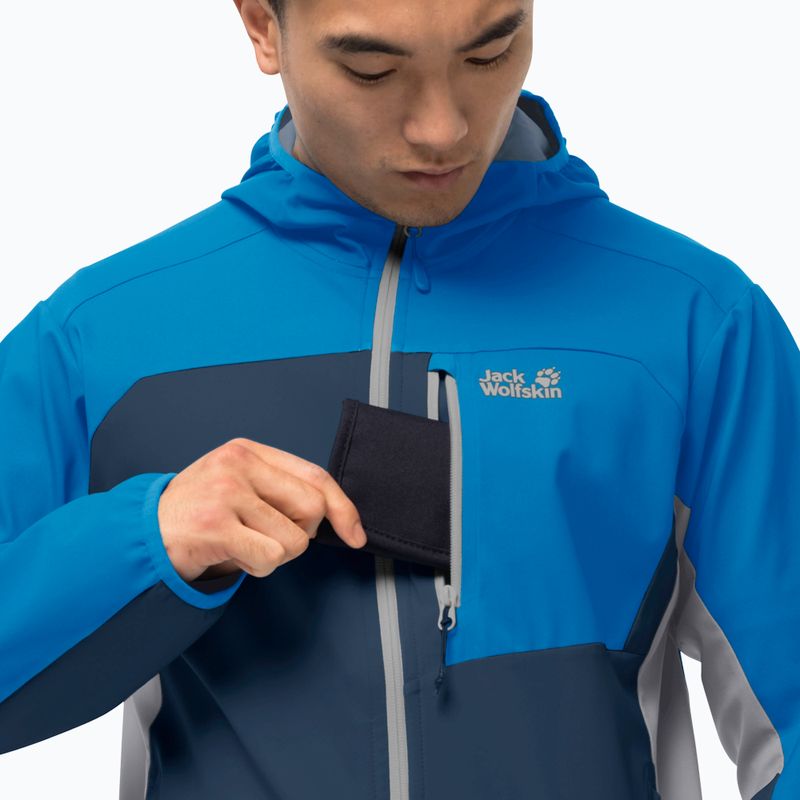 Jack Wolfskin Eagle Peak II pánska softshellová bunda modrá 1306911_1361 3