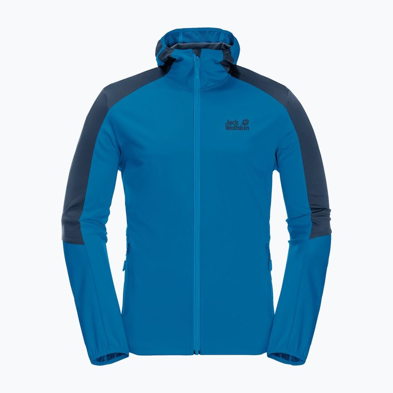 Jack Wolfskin Go Hike pánska softshellová bunda modrá 1306921_1361 4