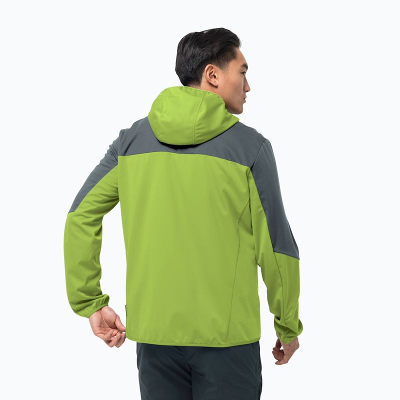 Jack Wolfskin Go Hike pánska softshellová bunda zelená 1306921_4073 2
