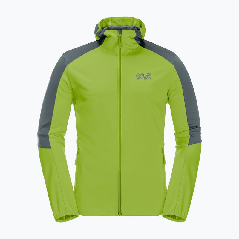 Jack Wolfskin Go Hike pánska softshellová bunda zelená 1306921_4073 4