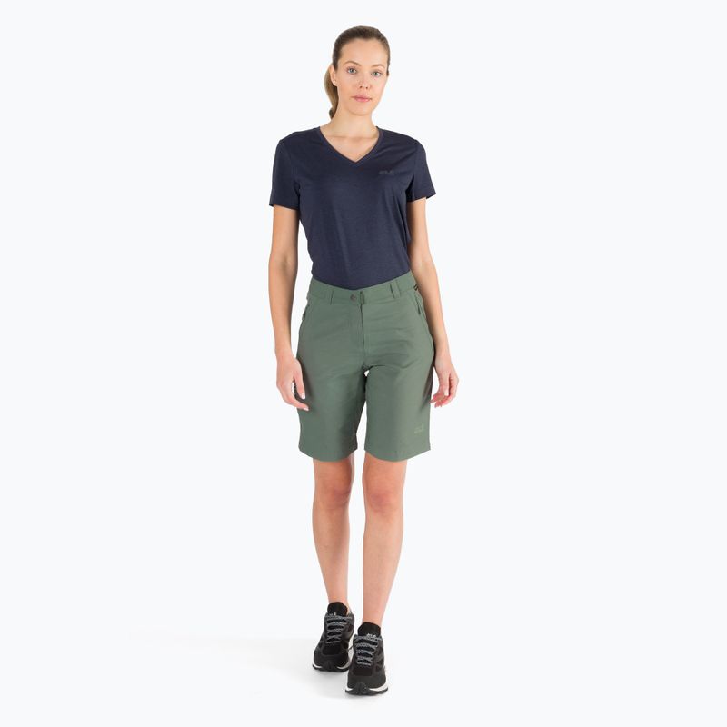 Jack Wolfskin dámske trekingové šortky Activate Track green 1503703_4311 2