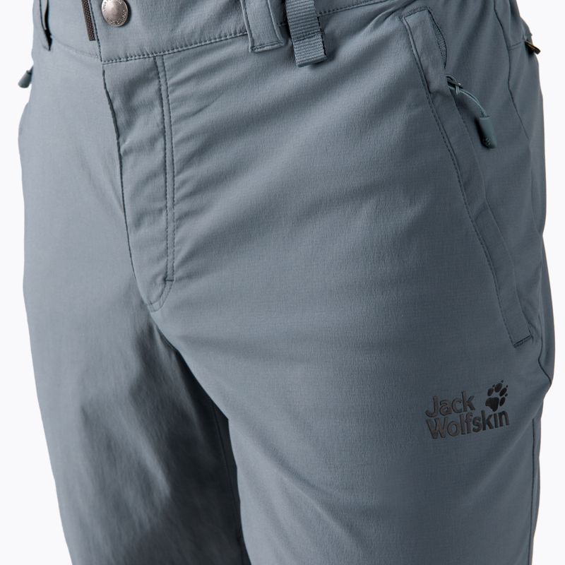 Jack Wolfskin pánske softshellové nohavice Activate Light sivé 1503772_6098 4