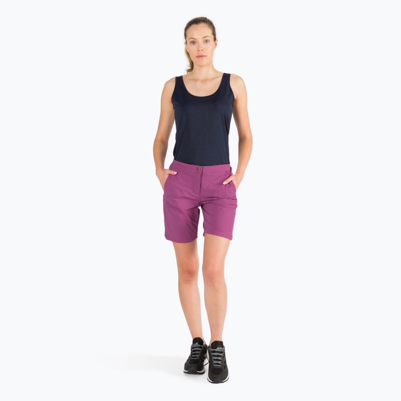 Jack Wolfskin Hilltop Trail dámske trekingové šortky fialové 1505461_2094 8