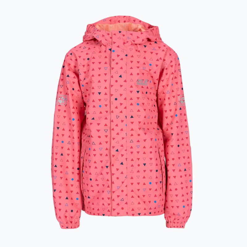 Detská bunda do dažďa Jack Wolfskin Tucan Dotted pink 1608891_7669