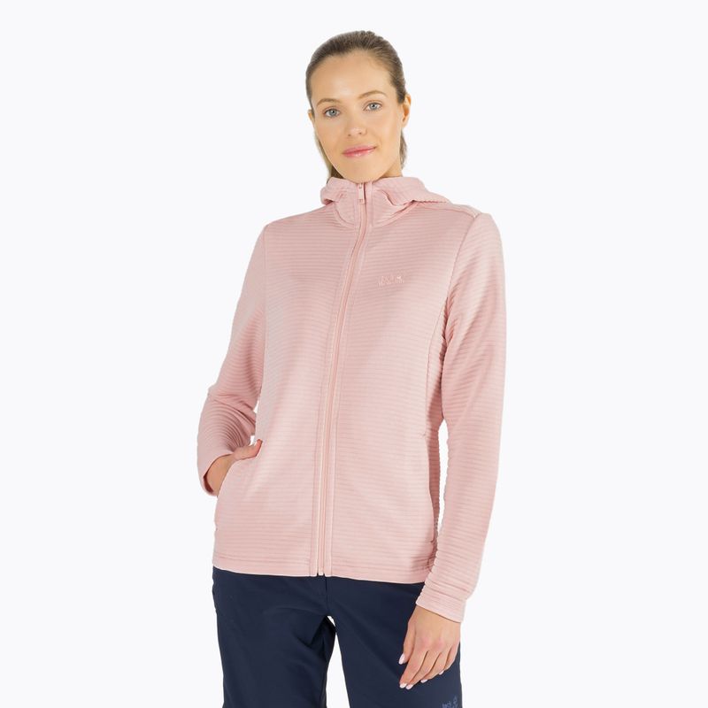 Jack Wolfskin dámska fleecová mikina Modesto ružová 1706253_2157