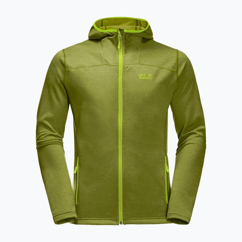 Jack Wolfskin pánska fleecová mikina Horizon zelená 1708411_4131