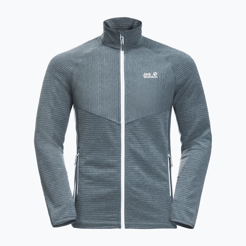 Jack Wolfskin pánska mikina Active Tongari šedá fleecová 1709472_6098 5