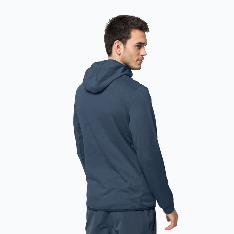 Jack Wolfskin pánska fleecová mikina Hydro Grid navy blue 1710001_1383 2