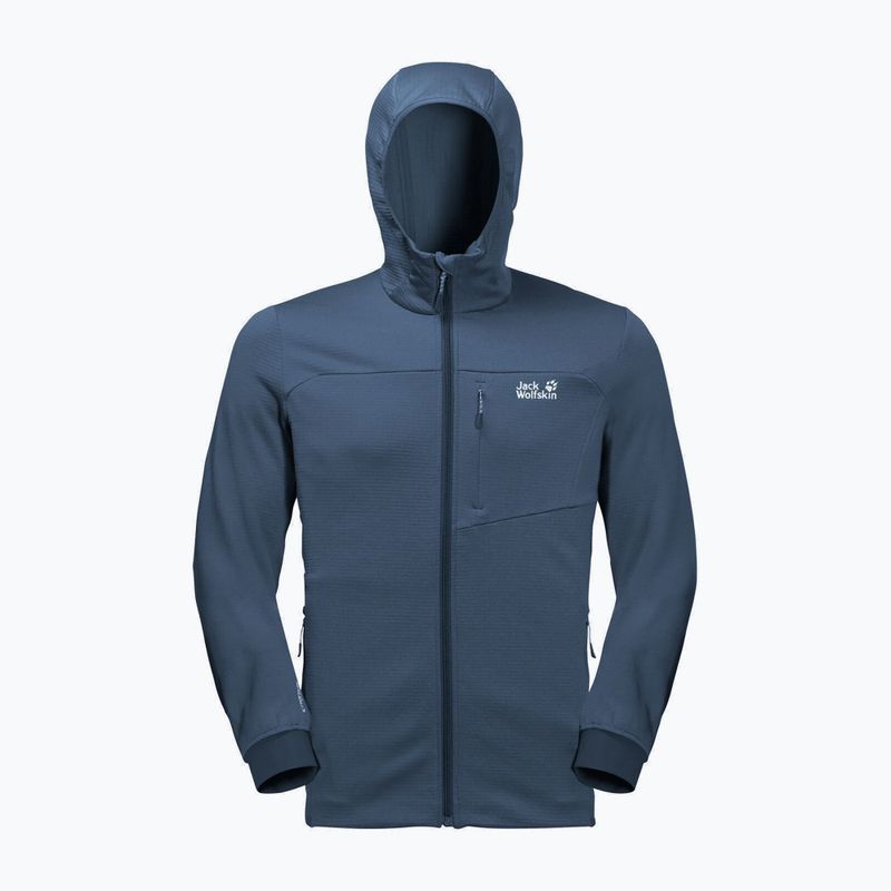 Jack Wolfskin pánska fleecová mikina Hydro Grid navy blue 1710001_1383 7