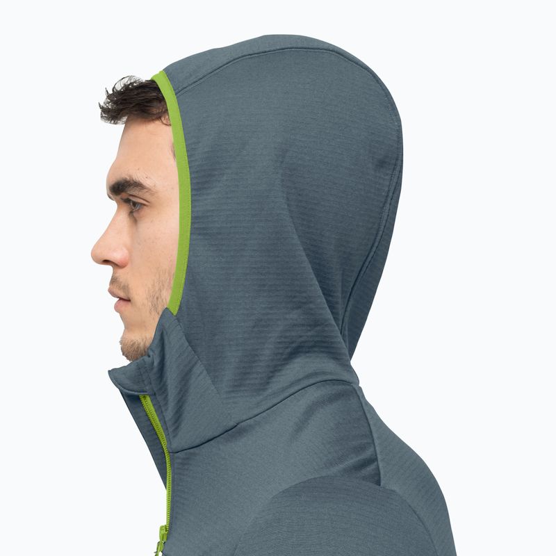 Jack Wolfskin pánska fleecová mikina Hydro Grid šedá 1710001_6098 4