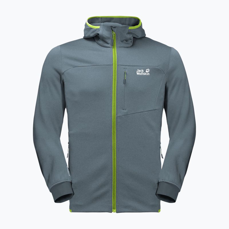 Jack Wolfskin pánska fleecová mikina Hydro Grid šedá 1710001_6098 6