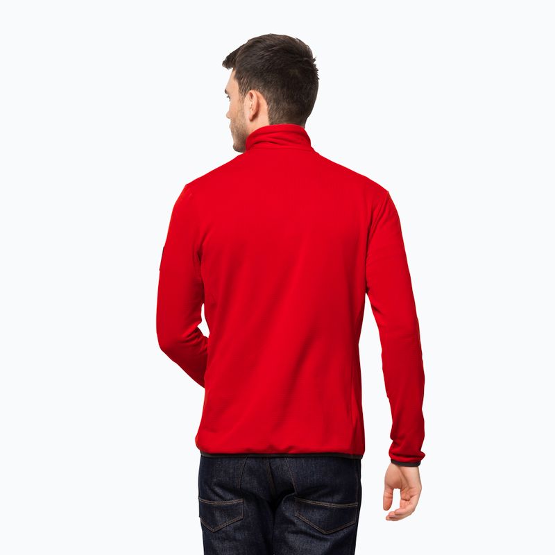 Jack Wolfskin pánska fleecová mikina Dna červená 1710271_2206 2