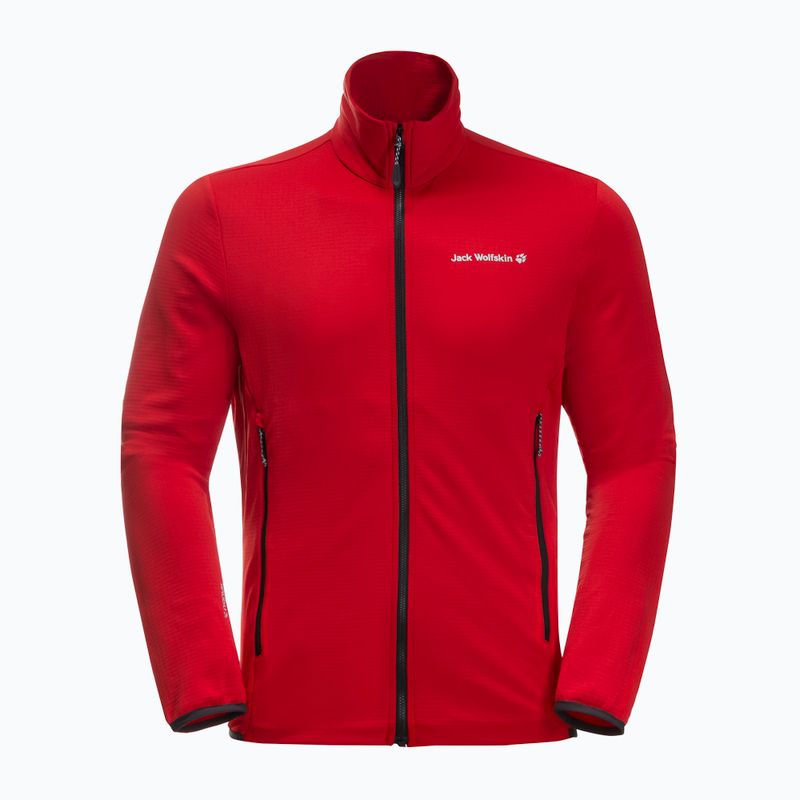 Jack Wolfskin pánska fleecová mikina Dna červená 1710271_2206 4